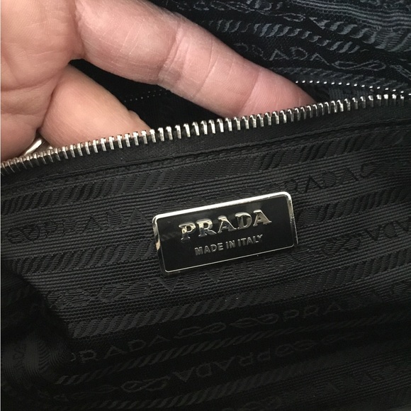 Authentic Vintage Prada Italy Shoulder Bag & Vintage Black Leather Prada Wallet - Picture 11 of 12